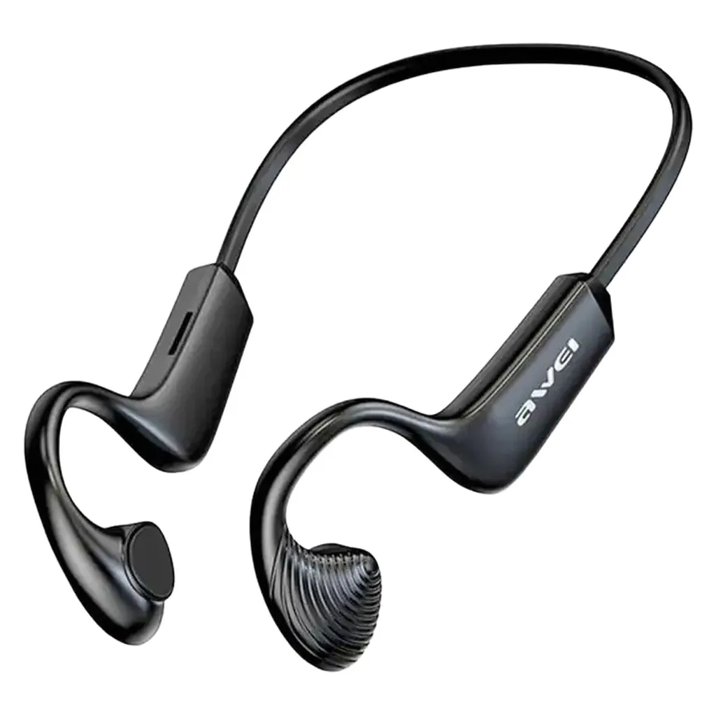 هدفون بلوتوثی گردنی اوی مدل A896BL بدون نویز کسنلینگ، درگاه شارژ USB Type-C، دارای میکروفون داخلی با پشتیبانی از فناوری کاهش نویز، دارای تکنولوژی Bone Conduction، مقاوم در برابر رطوبت و عرق