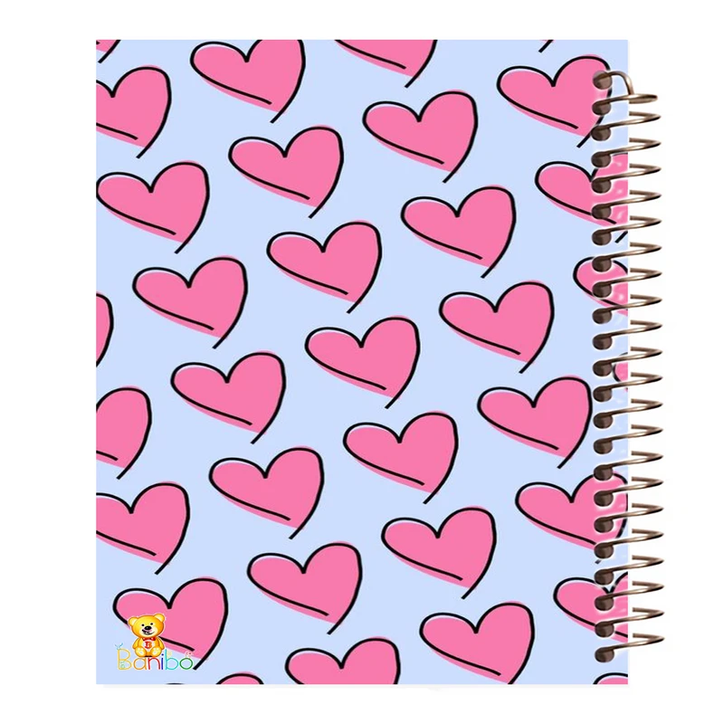 دفتر نقاشی 50 برگ بانیبو مدل قلب کد 394