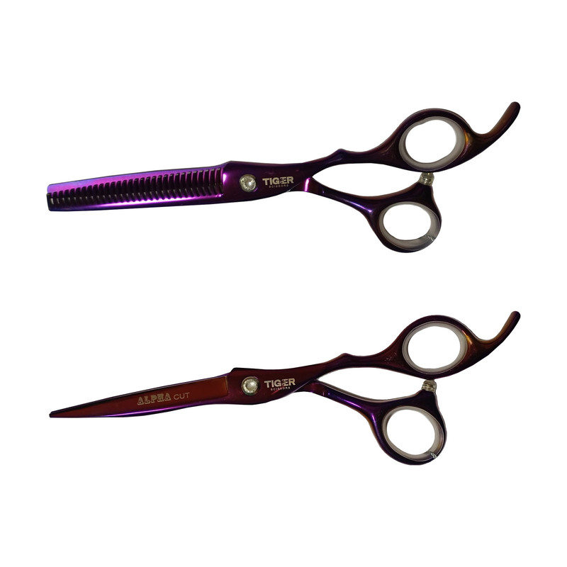 قیچی آرایشگاهی تایگر مدل Alpha cut مجموعه 2 عددی
