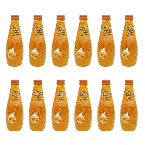 نوشیدنی تخم شربتی طعم انبه گلدن مکس - 300 میلی لیتر بسته 12 عددی