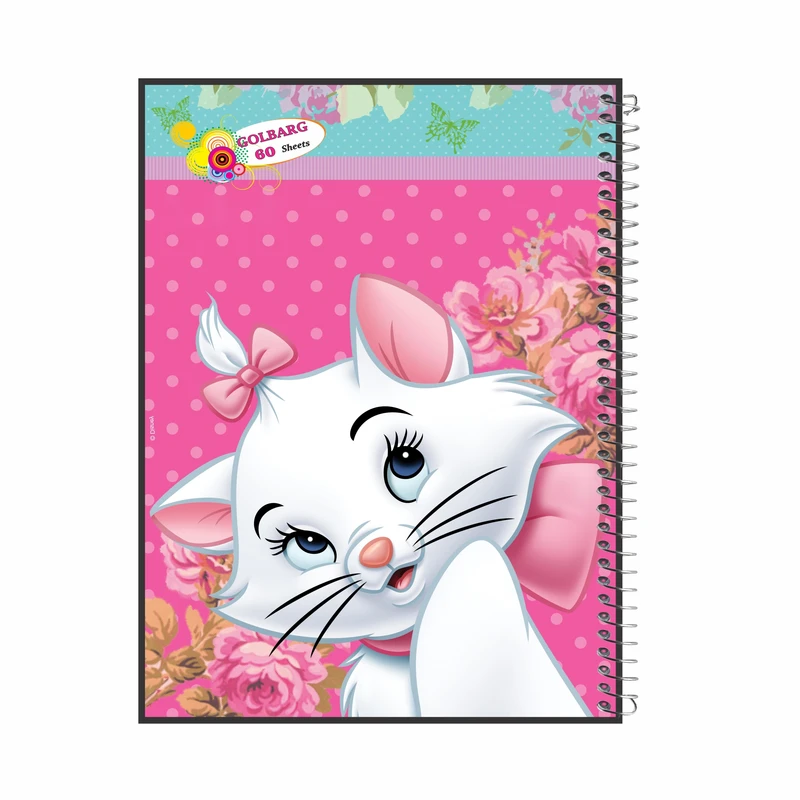 دفتر مشق 60 برگ گلبرگ طرح گربه اشرافی کد 602417