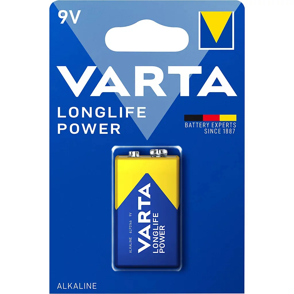 باتری کتابی وارتا مدل Longlife Power 9V