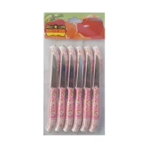 چاقو میوه خوری رمانتیک هوم مدل اره ای کد 05 بسته 12 عددی
