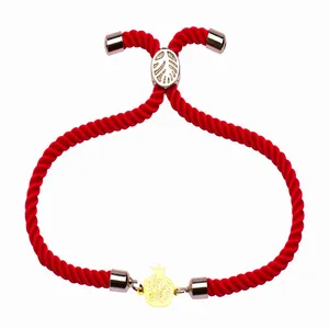 دستبند طلا 18 عیار زنانه الن نار طرح انار جان و جهاني مدل N1355