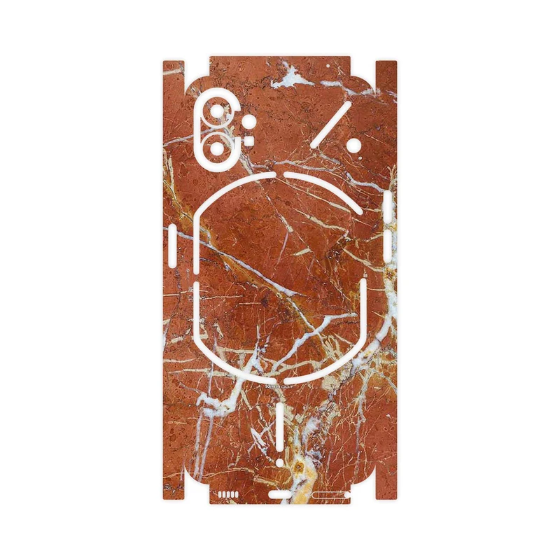 برچسب پوششی ماهوت مدل Red Marble-FullSkin مناسب برای گوشی موبایل ناتینگ Phone 1
