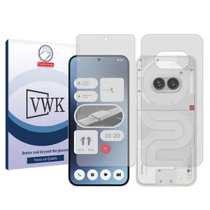 VWK Tough model transparent screen protector suitable for Nothing Phone 2a mobile phone along with the back protector