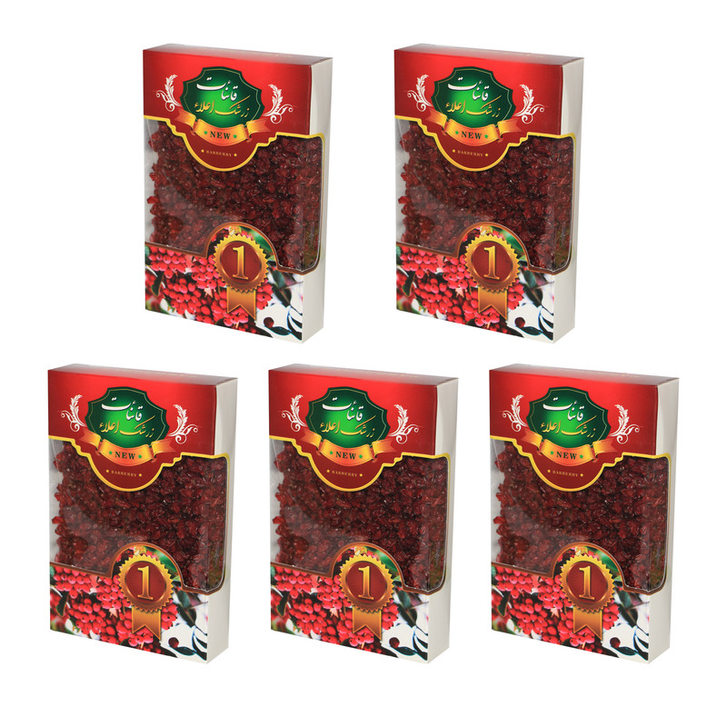 زرشک ممتاز قائنات - 750 گرم بسته 5 عددی