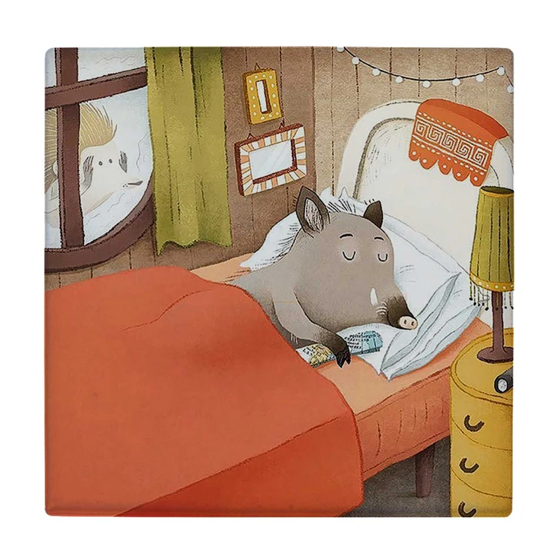  زیر لیوانی  طرح گراز در تخت خواب کد    6198129_5596