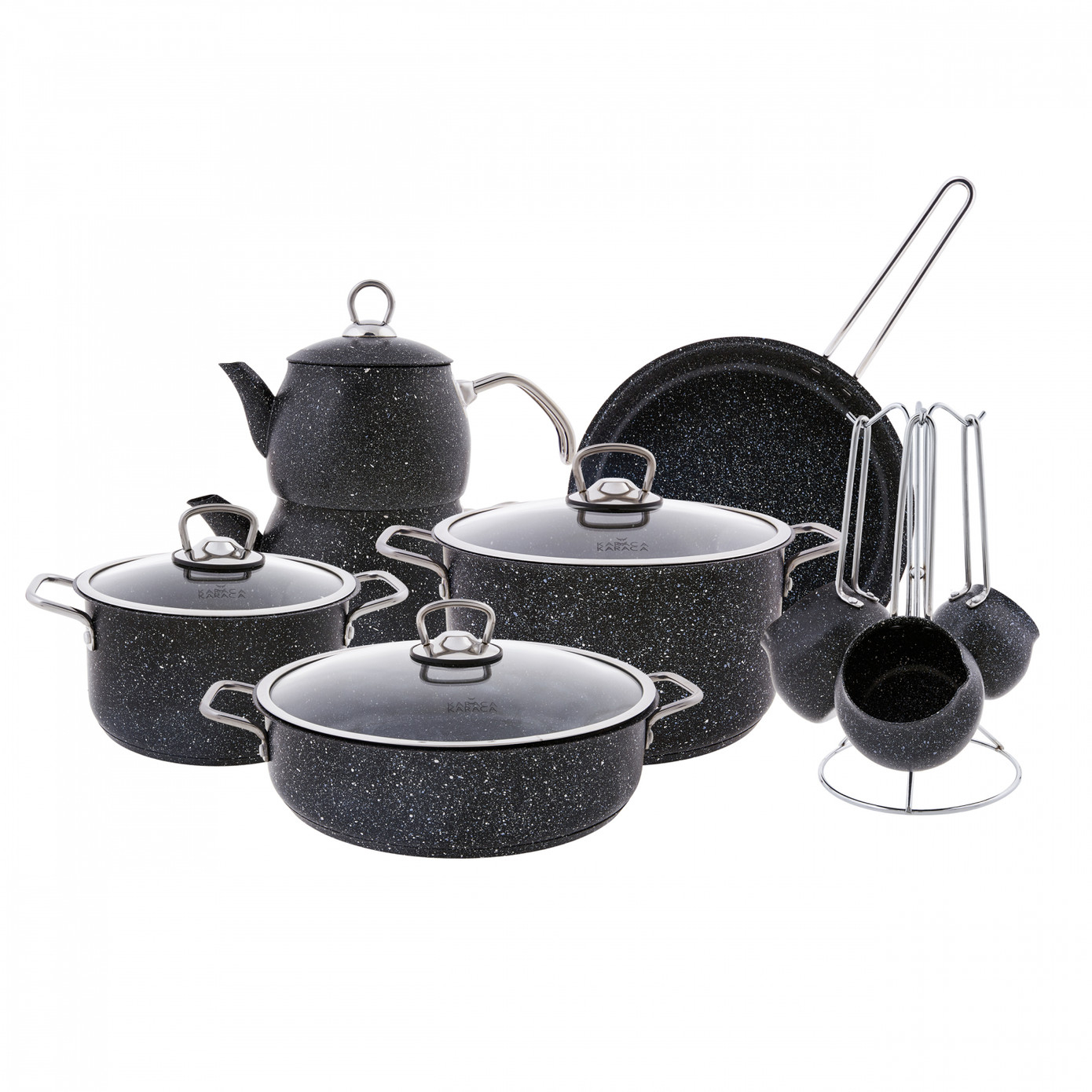 سرویس پخت و پز 14 پارچه کاراجا مدل STEEL PLUS NEW