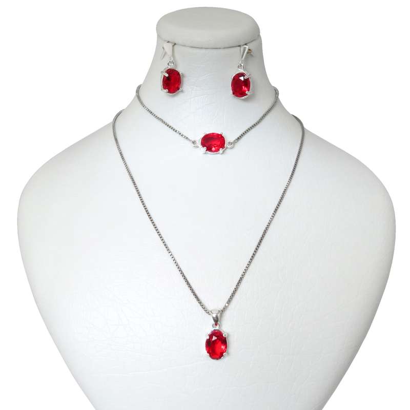 نیم ست نقره زنانه کد AV173D-S10 C5