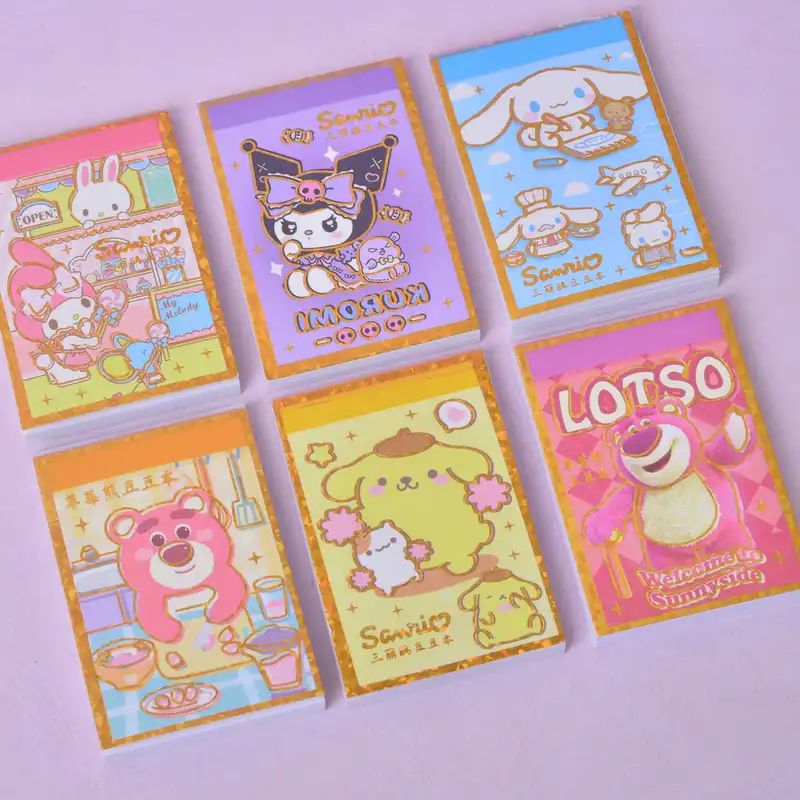 برچسب مدل دفترچه ای طرح کرومی و دوستان بسته 6 عددی