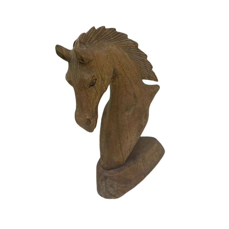 مجسمه چوبی مدل سر اسب دی آی