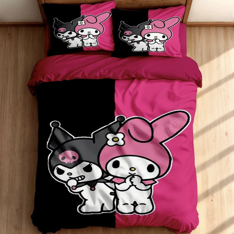 سرویس خواب یک نفره 5 تکه مدل کرومی ملودی کد kuromi 789