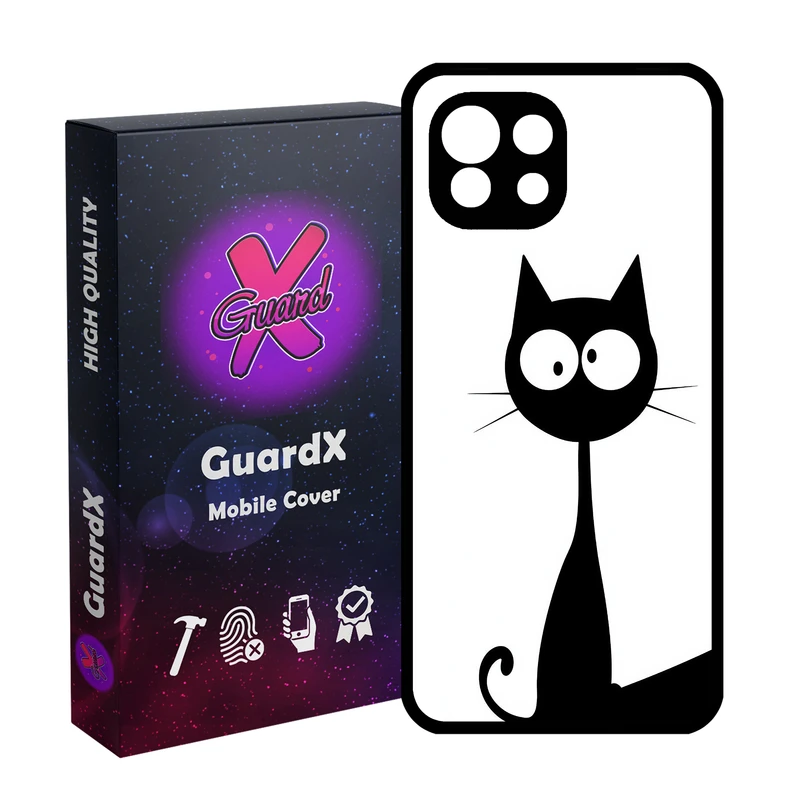 کاور گارد ایکس طرح گربه مدل Glass10728 مناسب برای گوشی موبایل شیائومی  Mi 11 Lite