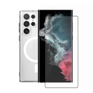 Akuara MagSafe GLS Cover Suitable for Samsung Galaxy S22 Ultra with Screen Protector