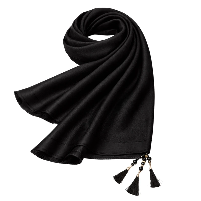 شال الیاف طبیعی زنانه مدل MND1997 با طول و عرض 200*70 سانتی‌متر