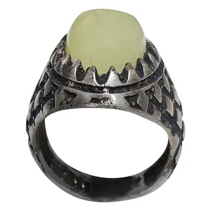 انگشتر نقره مردانه مدل گوهر شب چراغ GSC2214270