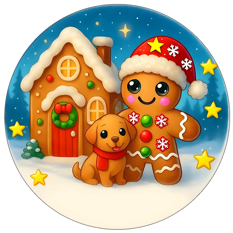 استیکر پارچه و لباس پاد آفرین مدل کریسمس کد DKST714