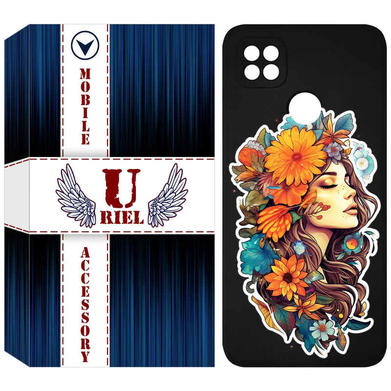 کاور یوریل قاب مدل KSH کد 52 طرح دختر مناسب برای گوشی موبایل شیائومی Redmi 9C / Redmi 10A