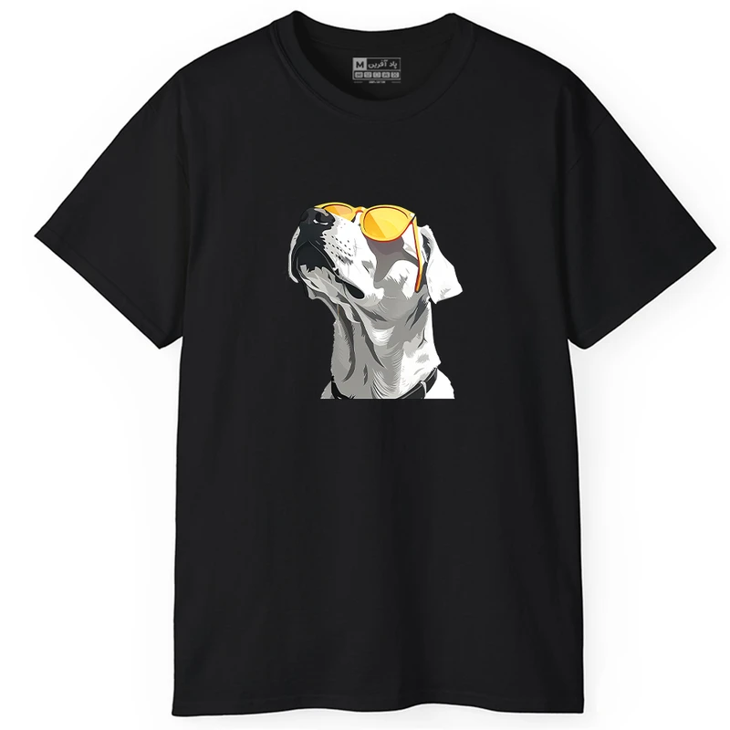تی شرت آستین کوتاه مردانه پاد آفرین مدل سگ کد PT373