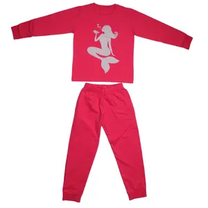 ست تیشرت و شلوار دخترانه كيدزيت طرح پري دريايي