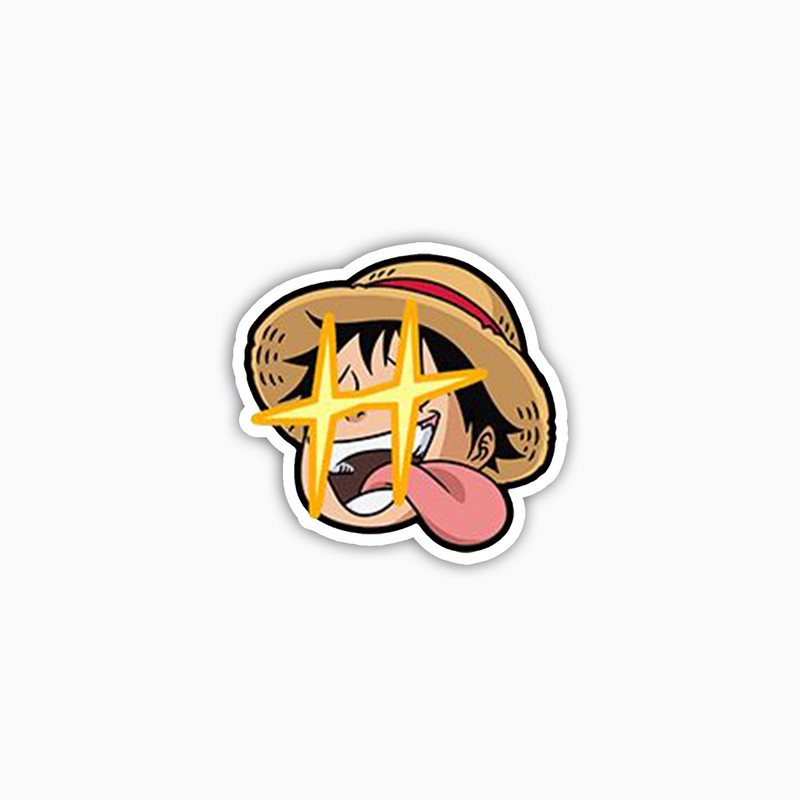 استیکر لپ تاپ و موبایل بووم طرح انیمه One Piece مدل Luffy گشنه کد SM14