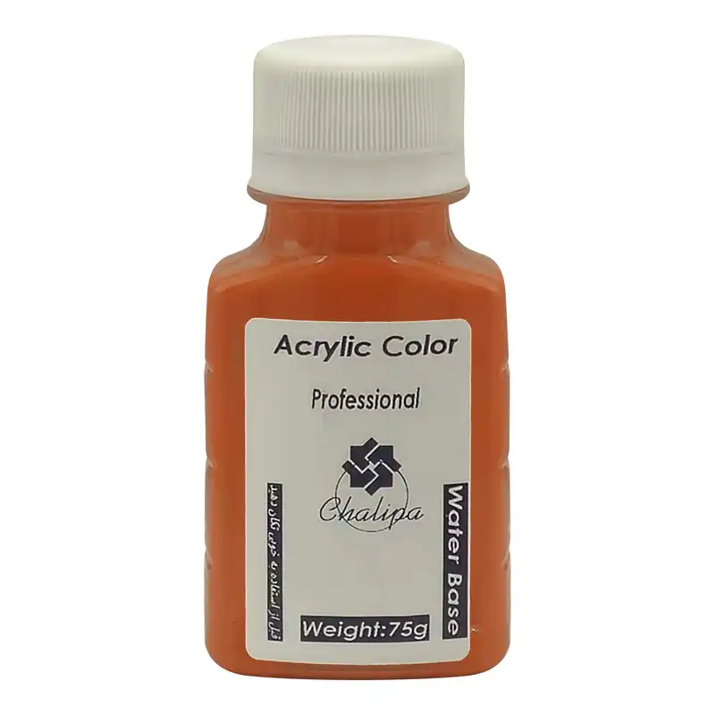 رنگ اکریلیک چلیپا مدل professional حجم 75 میلی لیتر بسته 8 عددی