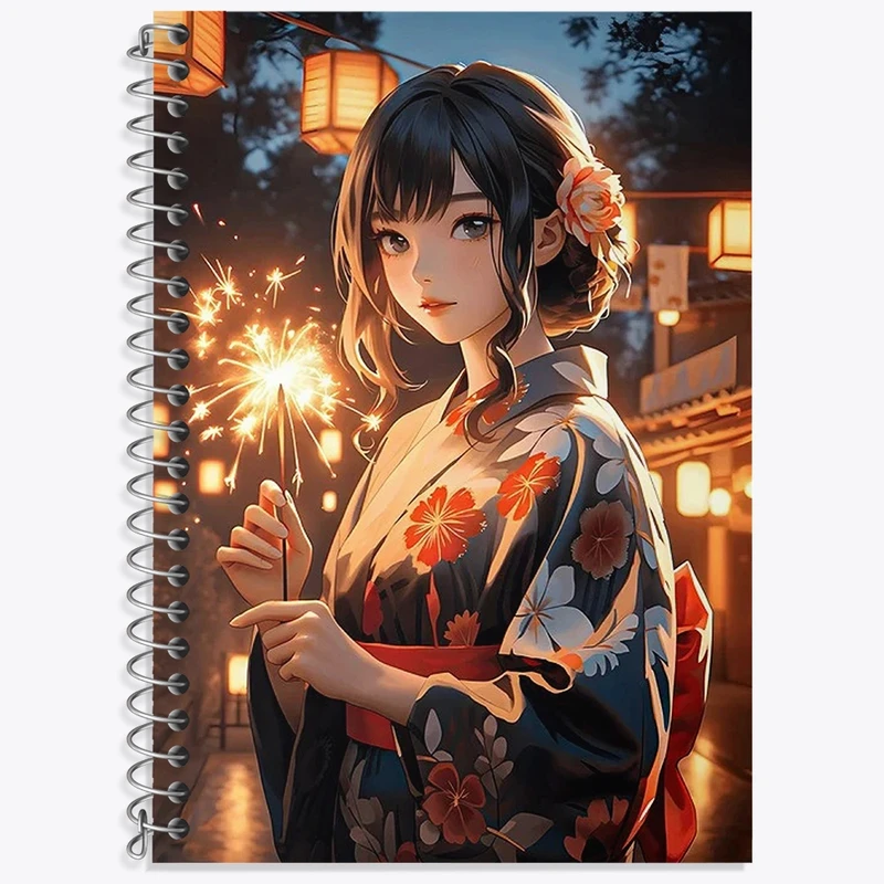 دفتر زبان 50 برگ خندالو مدل سه خط طرح دخترانه کد N1591