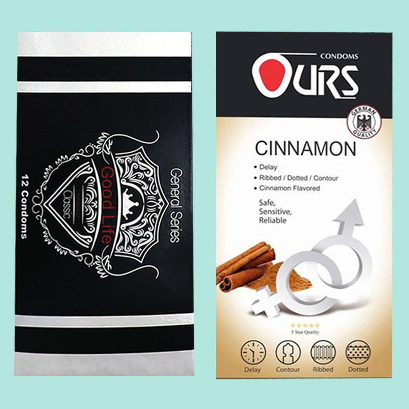 کاندوم گودلایف مدل General Classic بسته 12 عددی به همراه کاندوم اورز مدل Cinnamon بسته 12 عددی