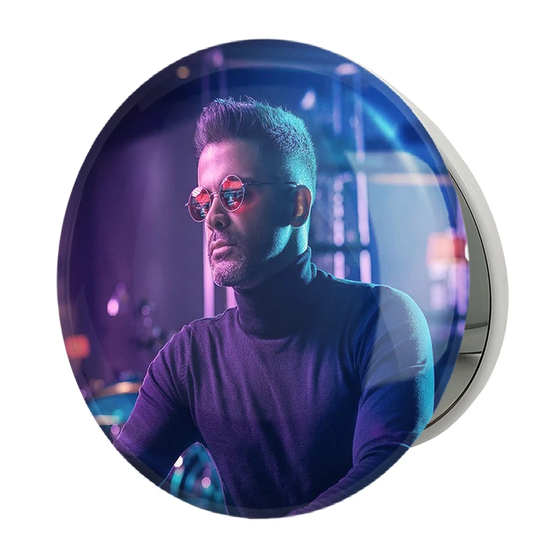 آینه جیبی خندالو طرح سیروان خسروی مدل تاشو کد 3997 