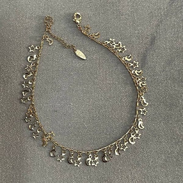 پابند زنانه وای اس ایکس مدل ماه و ستاره کد 45684 -  - 2