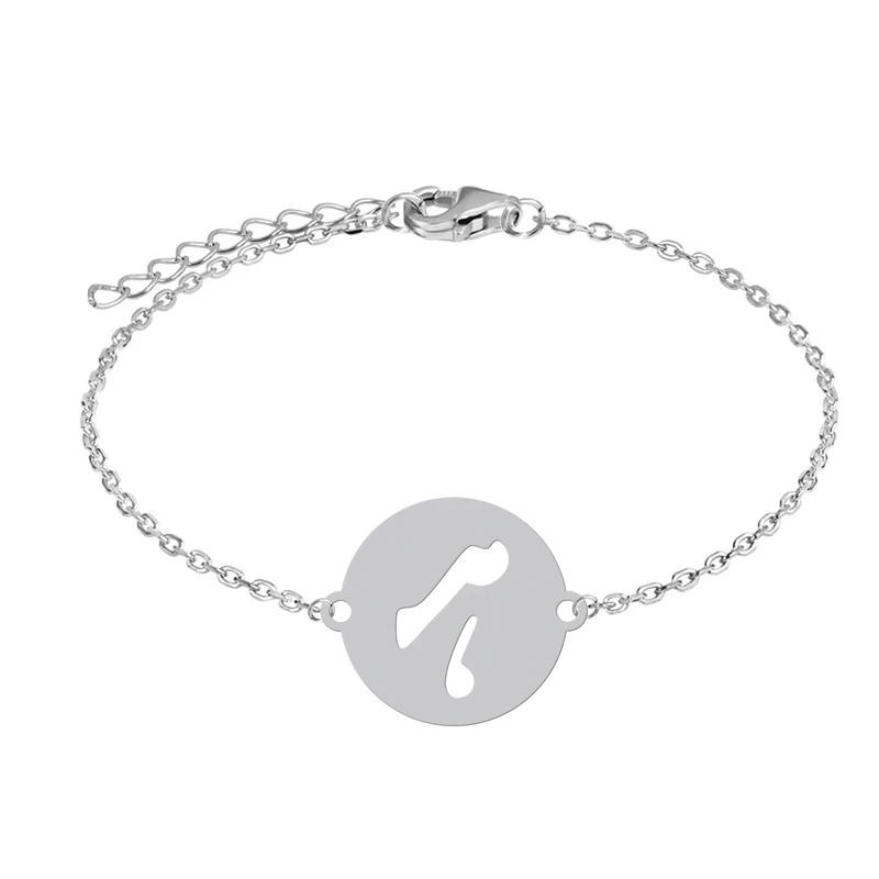 دستبند زنجیری زنانه هایکا مدل حرف ه کد z.dh171