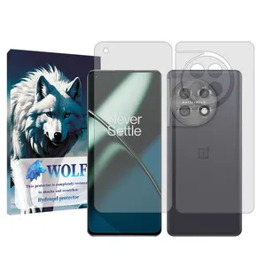 Wolf transparent Screen Protector Suitable for OnePlus 11 Mobile Phone with Back Protector