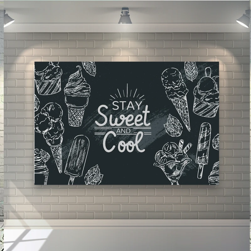 پوستر دیواری طرح بستنی کد FP436