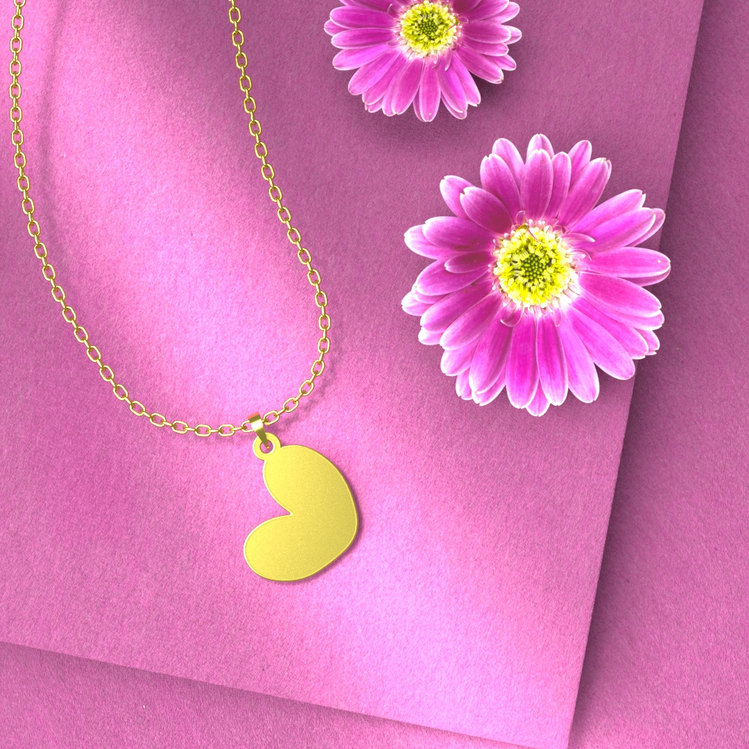 گردنبند طلا 18 عیار زنانه مدوپد مدل قلب کد E3-1-1141