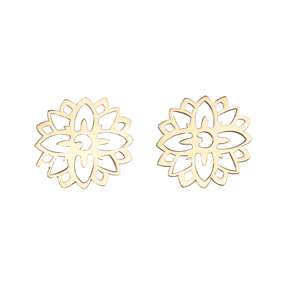 گوشواره طلا 18 عیار زنانه کرابو مدل Kr5006 -  - 2