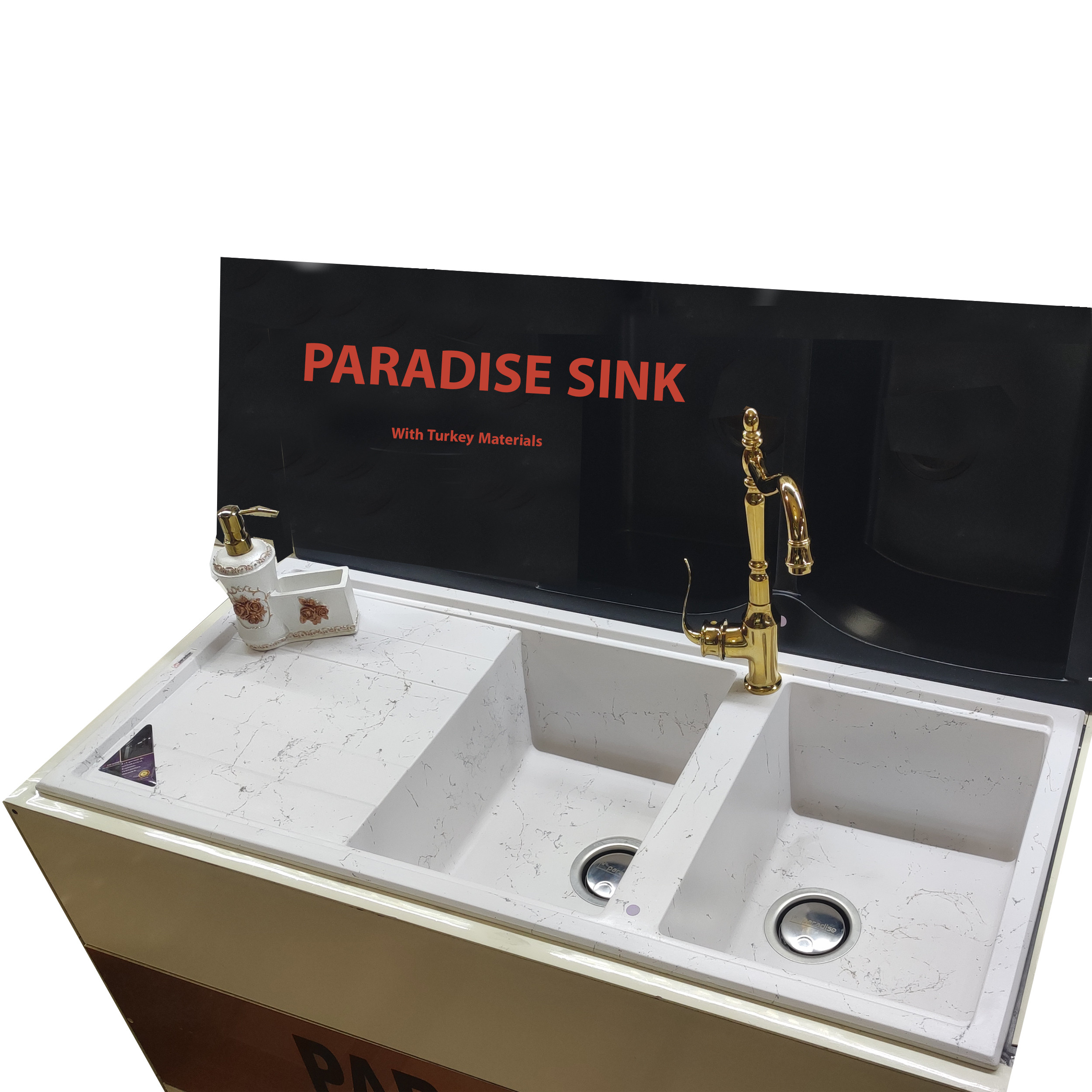 سینک ظرفشویی پارادایز مدل TURKEY-214-GS توکار