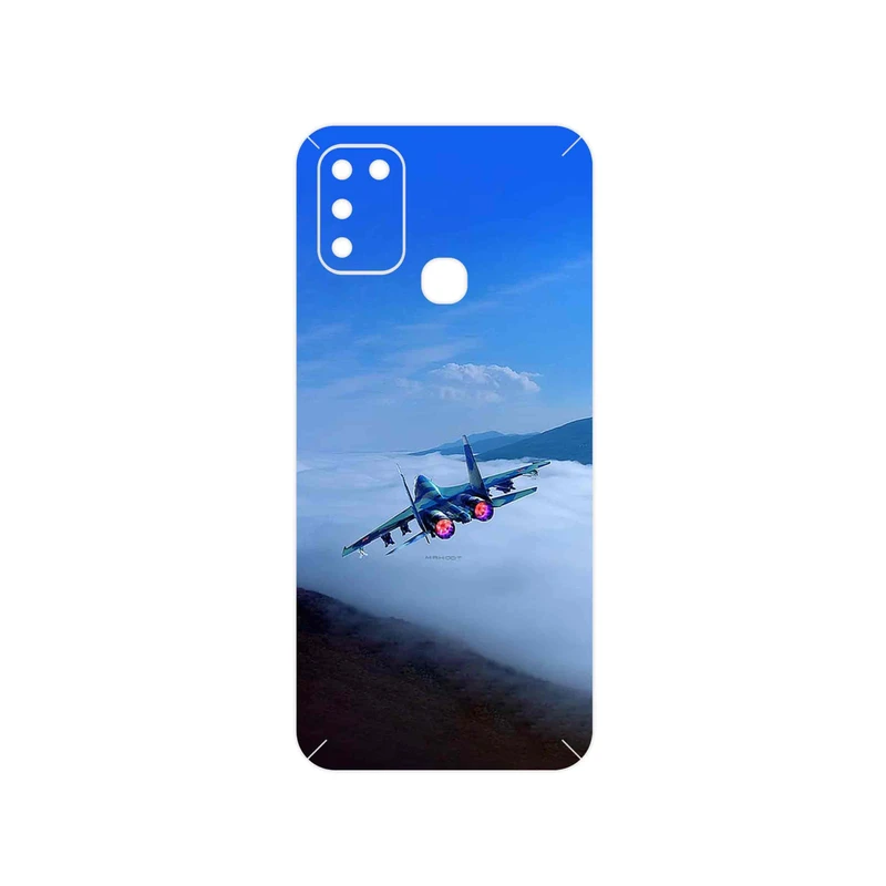 برچسب پوششی ماهوت مدل Fighter plane Su27 مناسب برای گوشی موبایل اینفینیکس Hot 10 Play