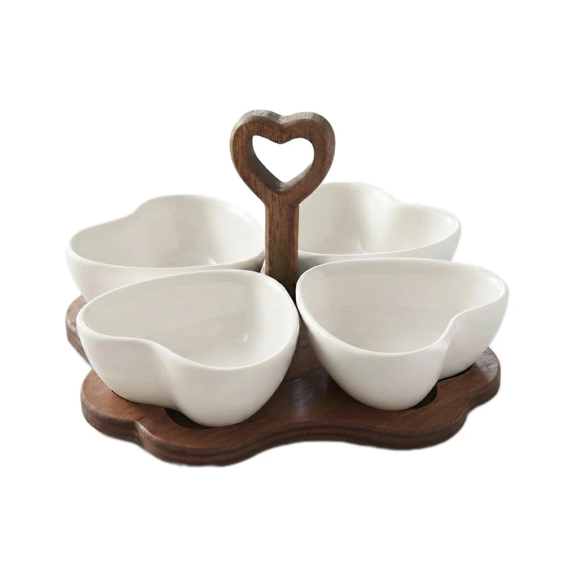 اردو خوری مدل چوب سرامیک چهار خونه قلبی 