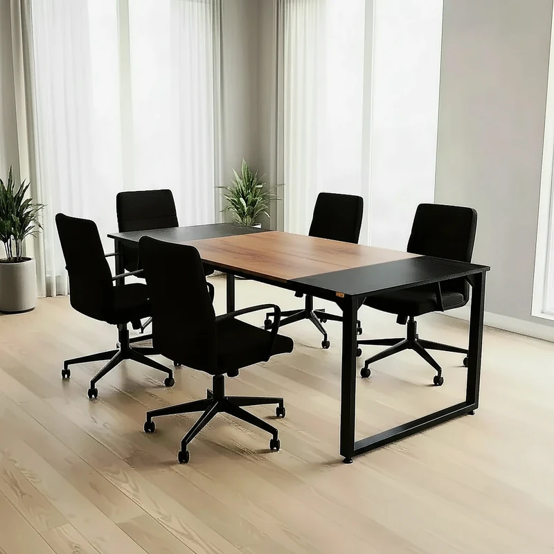 میز جلسه دیزم مدل مونتاژی TLD_asm_180×90_Tri_BALIGHT