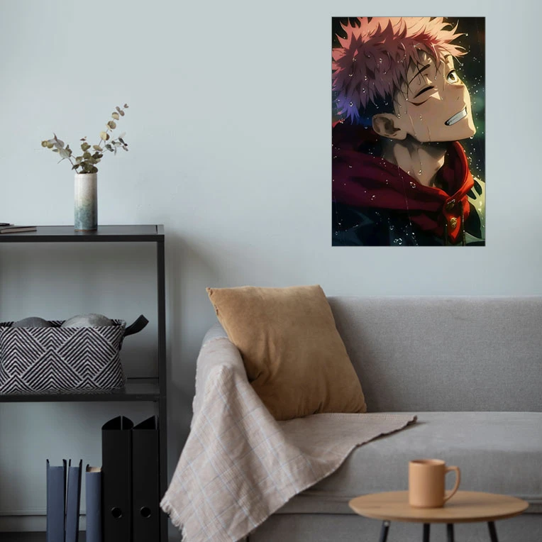 پوستر گوفی مدل ایتادوری یوجی و سوکونا انیمه جوجوتسو کایسن طرح Itadori Yuji Sukuna Jujutsu Kaisen Anime کد WINK21