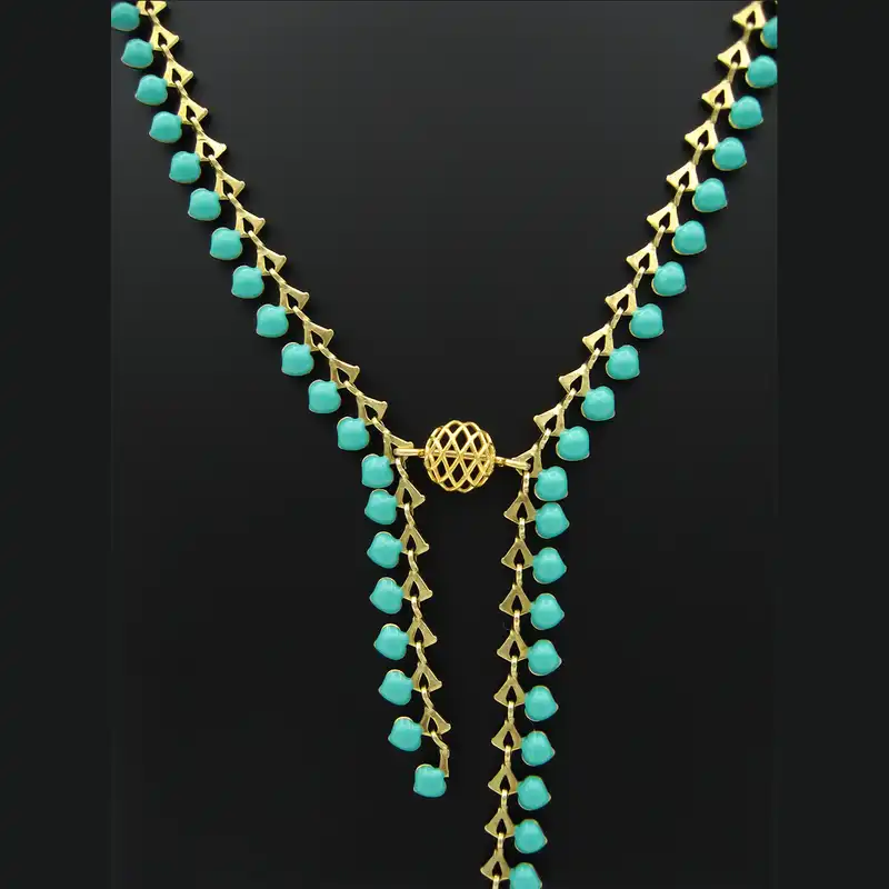 گردنبند طلا 18 عیار زنانه مانچو مدل sfg655