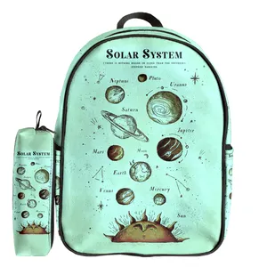 کوله پشتی مدرسه مدل سولار سیستم به همراه جامدادی