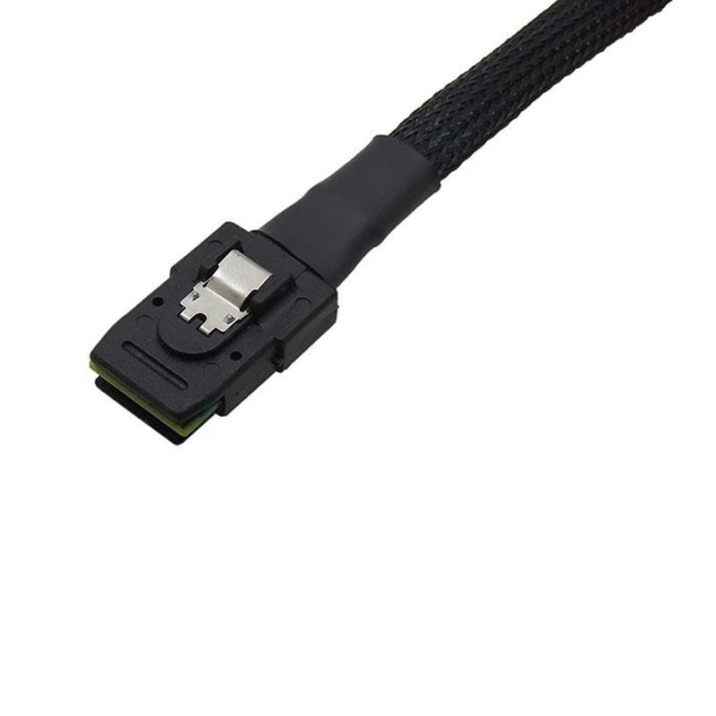 کابل تبدیل Mini SAS SFF-8087 به 4 پورت SFF-8482 29-Pin با برق 4 پین اسمارطور مدل SM91 طول 1 متر