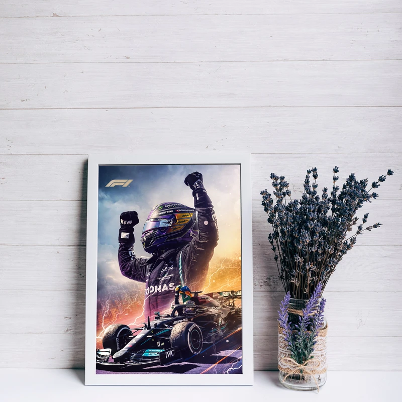 تابلو مدل فرمول یک لوئیس همیلتون F1 Hamilton کد LA-F1G1002
