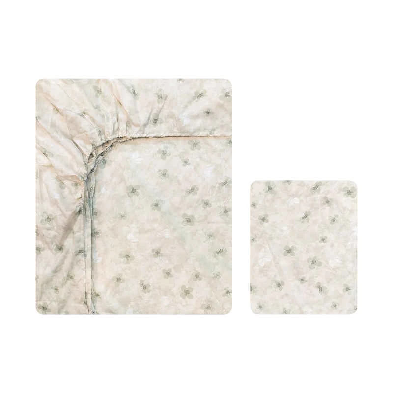 سرویس ملحفه آدنو مدل بابونه کد IR158 یک نفره 2تکه