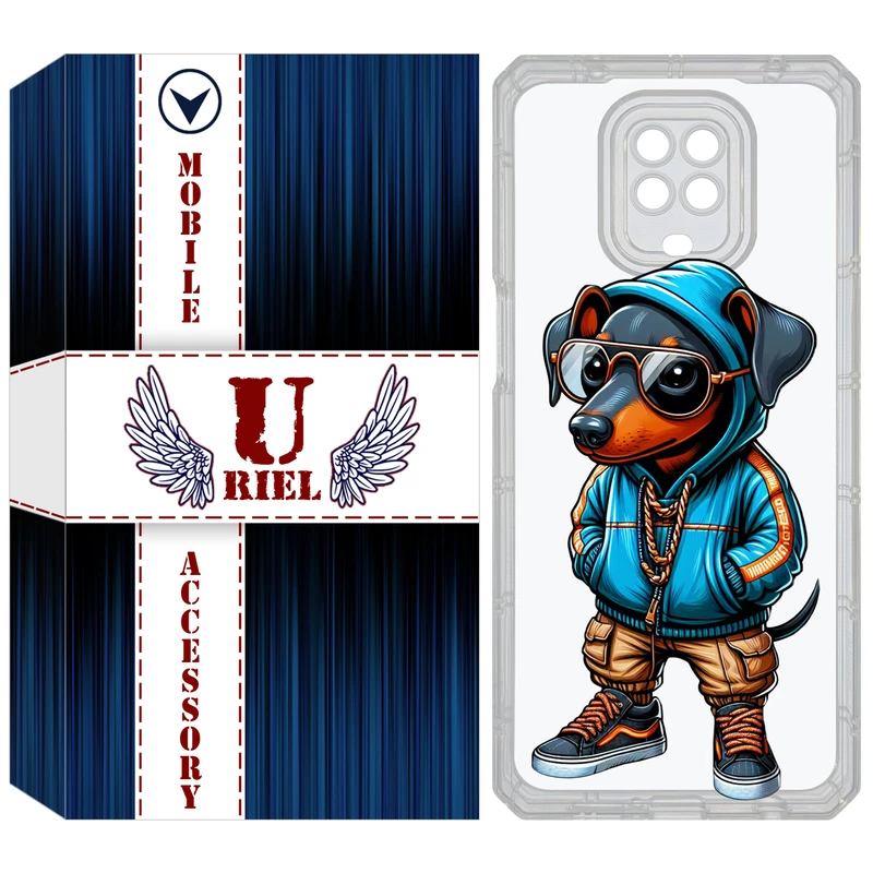 کاور یوریل مدل Clear کد 49 طرح سگ مناسب برای گوشی موبایل شیائومی Redmi Note 9S / Note 9 Pro / Note 9 Pro Max