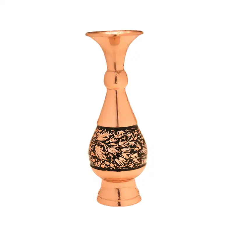 گلدان مسی مدل تراش کد 16