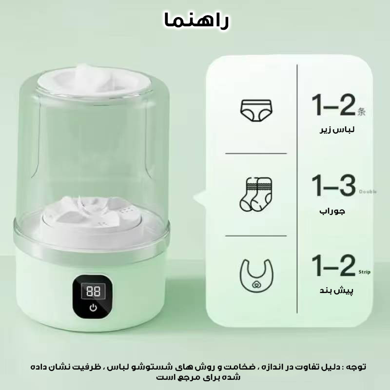 مینی‌ واش 0.5 کیلوگرم مدل شارژی کد YQ-106 1L