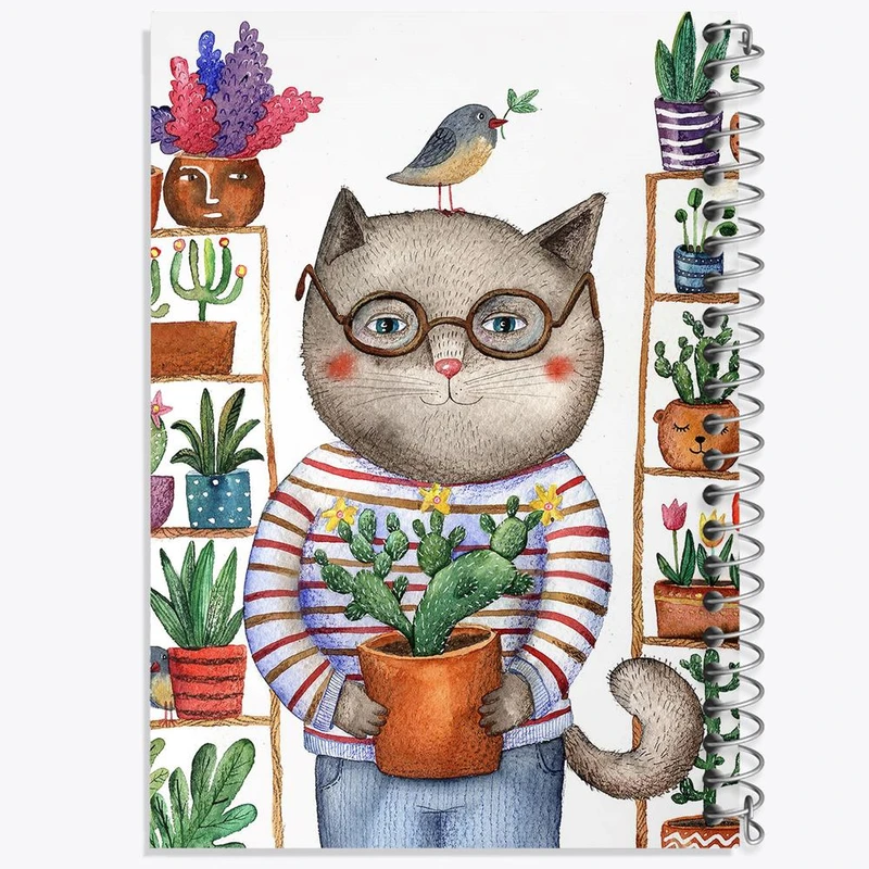 دفتر نقاشی 50 برگ خندالو مدل گربه کد 5031